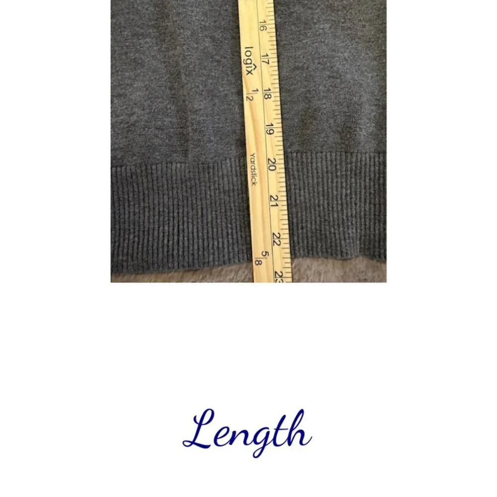 Joseph A. Sweater Women’s Size PL Gray & Black – Chic & Cozy - Picture 5 of 6